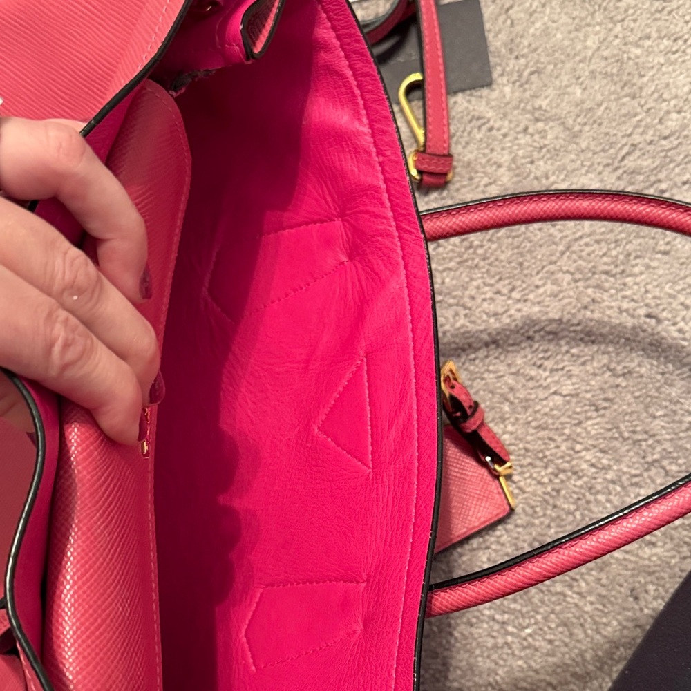 Pink Prada Staffiano Cuir in Tamaris (pink) Leather Tote - Picture 16 of 16